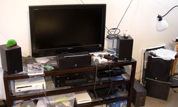 Entertainment Center Setup as of 10/24/2009