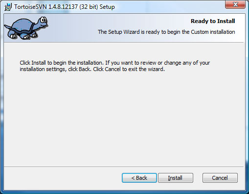 TortoiseSVN Setup Screen 4